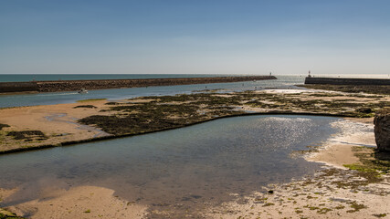 Saint-Gilles-Croix-de-Vie, in Vendee, typical harbor 
