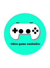 video game controller vector icon