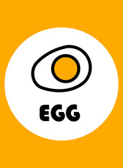 very nutritious and human needed egg vector icon