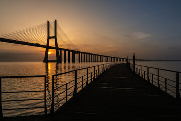 Fototapeta na wymiar Puente Vasco de Gama
