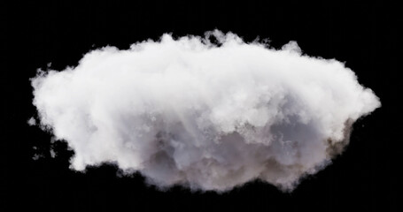 Shapes abstract cloud. Cloud icon. 3d rendering. Cloud 3d rendering.	