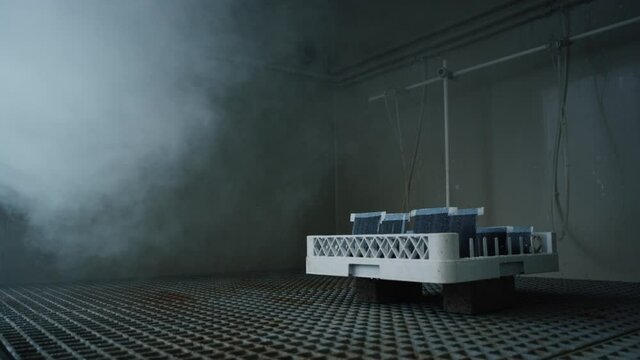 Salt water test system for climate simulation