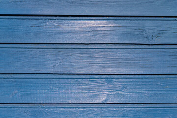 Painted wood planks background. Blue wooden wall boards background.