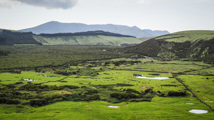 Fototapeta na wymiar The landscape of Terceira island in the Azores