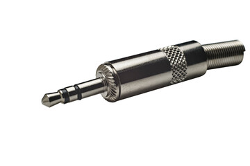 3.5mm stereo plug on white background