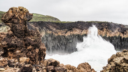 The landscape of Terceira island in the Azores