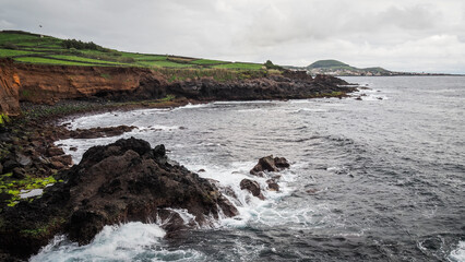 The landscape of Terceira island in the Azores