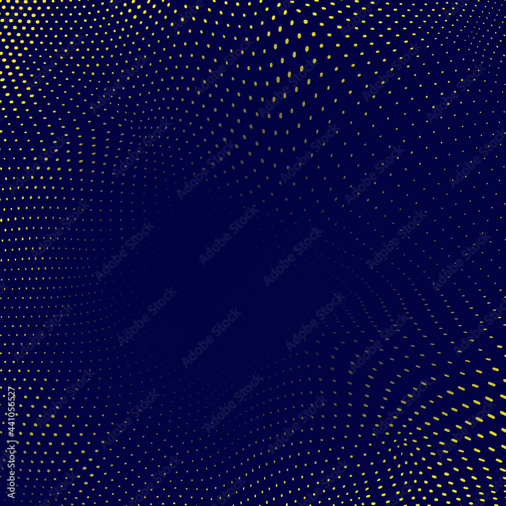 Poster abstract modern background with halftone element and yellow blue color