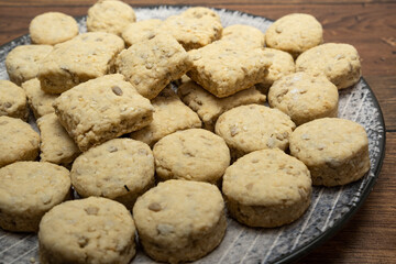 Small salty homemade snacks