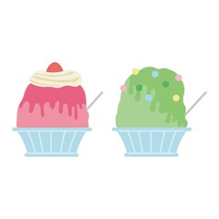 かき氷のイラスト