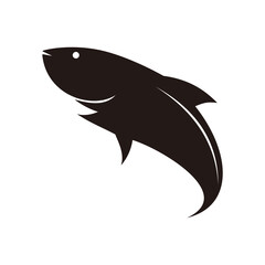 Fish icon vector illustration symbol