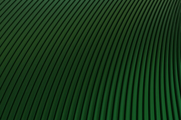 green Abstract wall wave architecture abstract background 3d rendering ,green background for presentation
