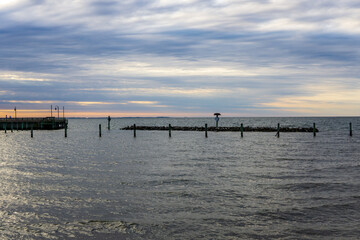 pier at sunset