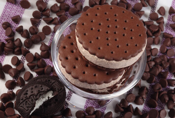 Ice cream and sweets images for the food industry.