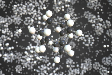 Molecule of adamantane, conceptual molecular model. Conceptual 3d rendering