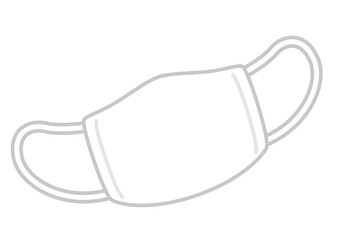 布マスクのイラスト