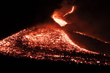 Lava of the volcan
