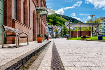 City centre of Bad Wildbad in the Black Forest, Germany
