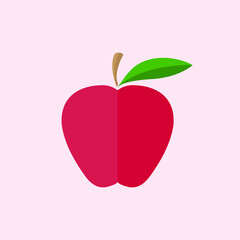simple apple fruit icon vector