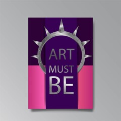 Luxury abstract Sale brochure template.