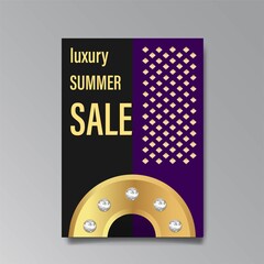 Luxury abstract Sale brochure template.