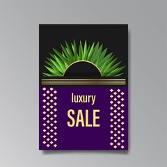 Luxury abstract Sale brochure template.
