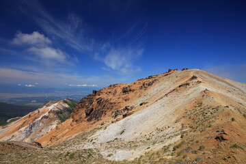 Mt.Tokachi, Mt.Furano 晴天下の十勝岳からふらの岳縦走
