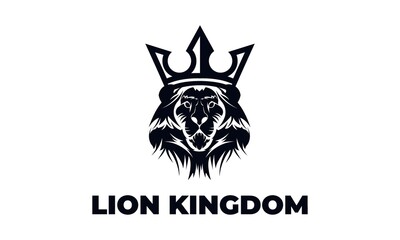 lion head logo design. lion king. lion face. elegant lion icon