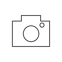 Graphic flat camera icon for your design and website