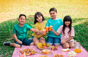 child picnic in the park