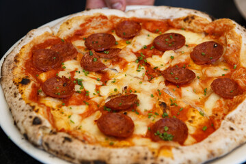 Traditional Italian Pizza with Pepperoni