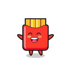 happy baby french fries cartoon character