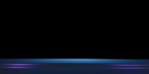 Glow blue light effect on dark blue background. 3D rendering.