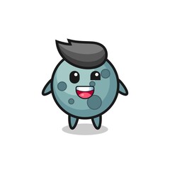 Fototapeta premium illustration of an asteroid character with awkward poses
