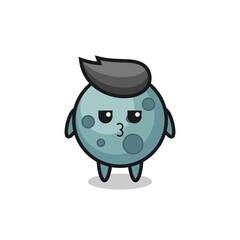 the bored expression of cute asteroid characters