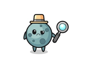the mascot of cute asteroid as a detective
