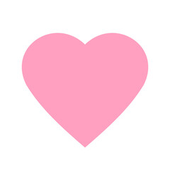 ハートのイラストアイコン(パステルピンク)