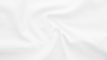 Fabric backdrop White linen canvas crumpled natural cotton fabric Natural handmade linen top view background Organic Eco textiles White Fabric linen texture