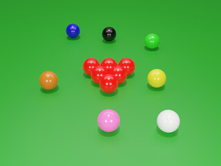 Snooker on the green.