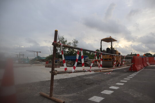 Construction Site In Tampines Singapore Machines 