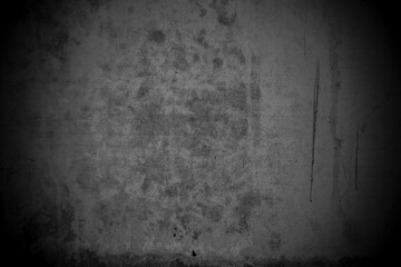 Old wall texture cement dark black gray  background abstract grey color design are light with white gradient background.
