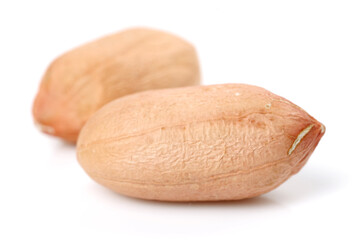 Peanut kernel isolated on white background