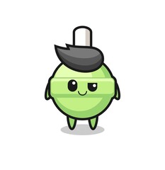 Fototapeta premium lollipop cartoon with an arrogant expression