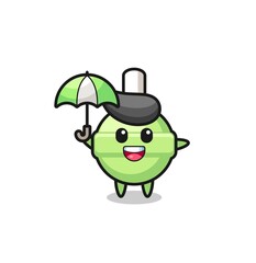 cute lollipop illustration holding an umbrella