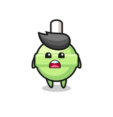 lollipop illustration with apologizing expression, saying I am sorry