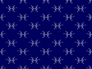 Seamless pattern vector texture in Aztec style, tribal embroidery.