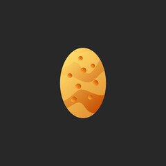 Egg Icon Logo Design Vector