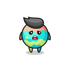 disappointed expression of the bath bombs cartoon