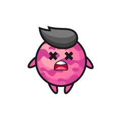 the dead ice cream scoop mascot character