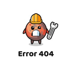 error 404 with the cute mars mascot